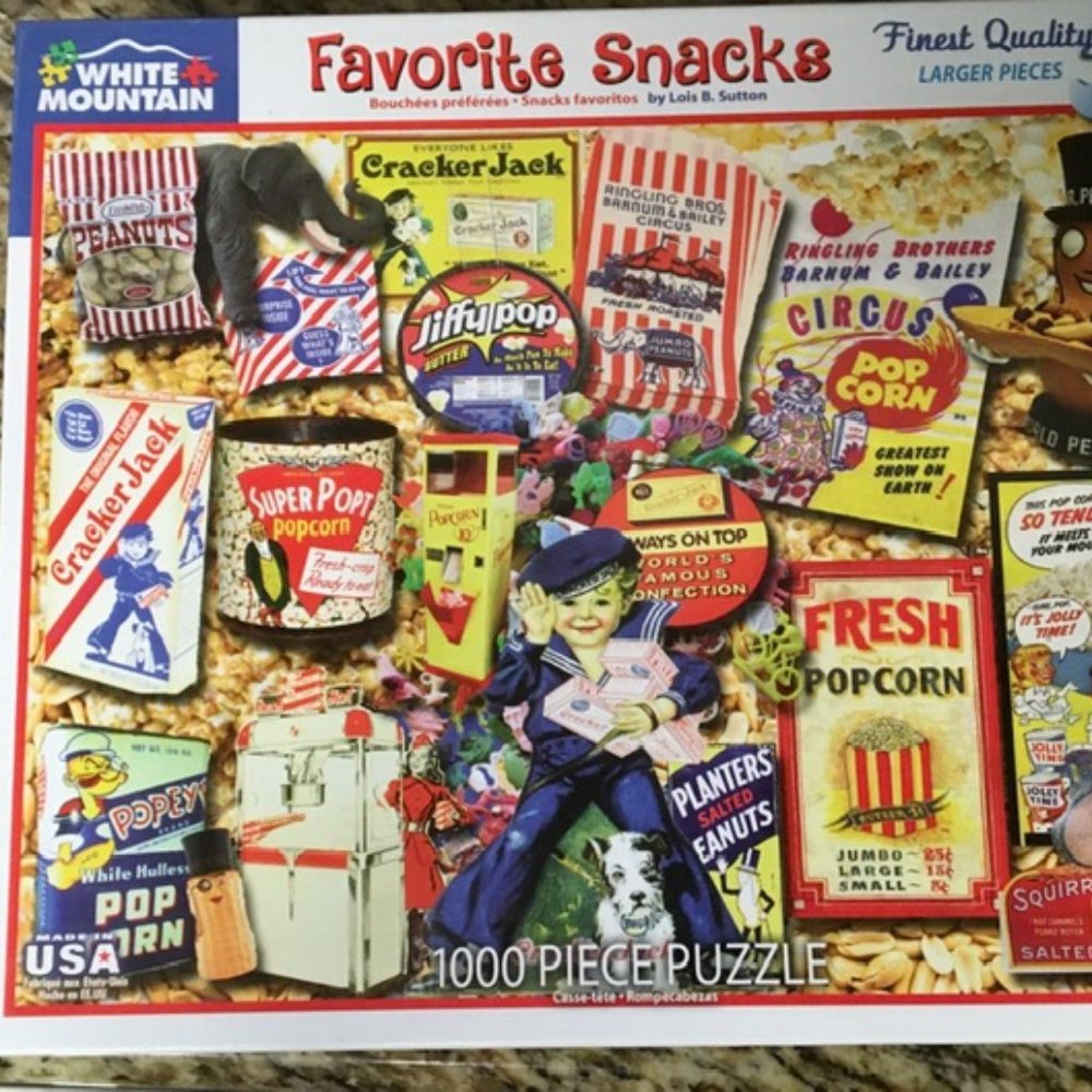 White Mountain Puzzle 1000 Favorite Snacks